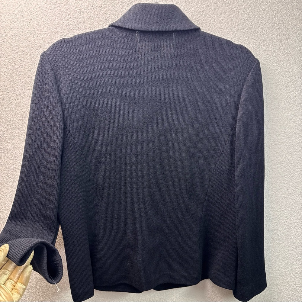 St. John Black Women's Jacket 10 - Picture 4 of 9